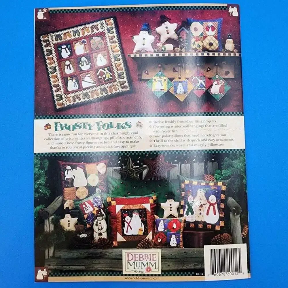 Vintage Frosty Folks by Debbie Mumm Snowman Quilting Pattern Booklet